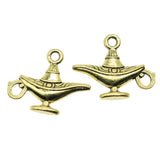 WYSIWYG 10pcs 22x18mm Lucky Aladdin Pendants Wish Teapot Charm Pendants For Jewelry Making