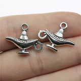 WYSIWYG 10pcs 22x18mm Lucky Aladdin Pendants Wish Teapot Charm Pendants For Jewelry Making
