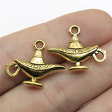 WYSIWYG 10pcs 22x18mm Lucky Aladdin Pendants Wish Teapot Charm Pendants For Jewelry Making