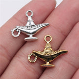 WYSIWYG 10pcs 22x18mm Lucky Aladdin Pendants Wish Teapot Charm Pendants For Jewelry Making