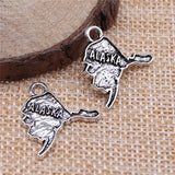 WYSIWYG 10pcs 22x20mm Alaska Charms For Jewelry Making DIY Jewelry Findings Antique Silver Color Antique Bronze Color