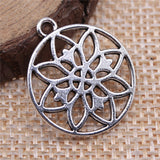 WYSIWYG 10pcs 22x20mm Motif Charms Antique Silver Color Pendant Charms Jewelry Findings For Jewelry Making