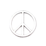 WYSIWYG 10pcs 22x22mm Peace Charm Pendants For Jewelry Making Antique Silver Color Peace Symbol Pendants Charm Peace Sign