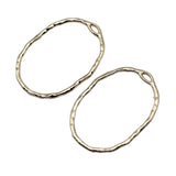 WYSIWYG 10pcs 22x30mm Oval Charms Pendant For Jewelry Making High Quality KC Gold Color Alloy Charms For Earring Making