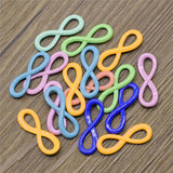WYSIWYG 10pcs 22x8mm Mixed Color Infinity Symbol Connector Charms Mix Color For Jewelry Making Charms Pendant Jewelry Findings