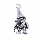 WYSIWYG 10pcs 23x10mm Antique Silver Color Santa Claus Charms Pendant For Jewelry Making DIY Jewelry Findings