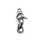 WYSIWYG 10pcs 23x10mm Hippocampus Charms Pendants For Jewelry Making 2 Colors Antique Silver Plated Antique Bronze Plated