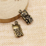10pcs 23x11mm Charm Lucky Cat To Attract Money Cat Charms For Attracting Money Chinese Lucky Cat Charms ef3676