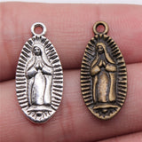 WYSIWYG 10pcs 23x11mm Pendant Virgin Mary Virgin Mary Charm Pendants For Jewelry Making Virgin Mary Pendants