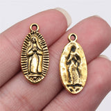 WYSIWYG 10pcs 23x11mm Pendant Virgin Mary Virgin Mary Charm Pendants For Jewelry Making Virgin Mary Pendants