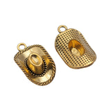 10pcs 23x13mm 4 Colors Cowboy Hat Charm Pendants For Jewelry Making ef0793
