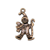 WYSIWYG 10pcs 23x13mm Snowman Charms For Jewelry Making Jewelry Accessories Antique Silver Plated Antique Bronze Plated