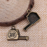 WYSIWYG 10pcs 23x16mm Tape Measure Charms DIY Jewelry Findings Antique Silver Color Antique Bronze Color For Jewelry Making