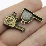 WYSIWYG 10pcs 23x16mm Tape Measure Charms DIY Jewelry Findings Antique Silver Color Antique Bronze Color For Jewelry Making