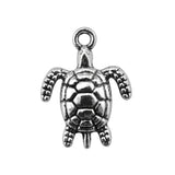 WYSIWYG 10pcs 23x17mm 2 Colors Antique Silver Color Antique Bronze Pendant Turtle Pendants Tortoise Charm Turtle