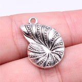 WYSIWYG 10pcs 23x17mm Shell Conch Charm Pendants For Jewelry Making Bracelet DIY Accessories