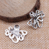 WYSIWYG 10pcs 23x20mm Pendant Small Octopus Small Octopus Charm Pendants For Jewelry Making Small Octopus Pendants