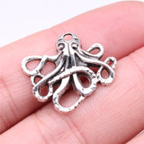 WYSIWYG 10pcs 23x20mm Pendant Small Octopus Small Octopus Charm Pendants For Jewelry Making Small Octopus Pendants