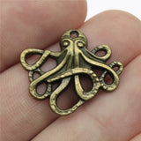 WYSIWYG 10pcs 23x20mm Pendant Small Octopus Small Octopus Charm Pendants For Jewelry Making Small Octopus Pendants