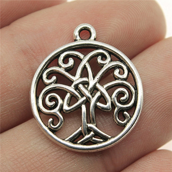 WYSIWYG 10pcs 23x20mm Triquetra Symbol Life Tree Charms Triquetra Life Tree Charms Triquetra Symbol Life Tree