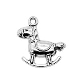 WYSIWYG 10pcs 23x21mm Horse Charms Antique Silver Color Pendant Charms For Jewelry Making Jewelry Accessories