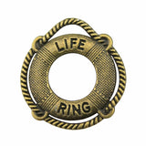 WYSIWYG 10pcs 23x22mm Charm Life Ring Lifebuoy Navigation Charms Antique Silver Color Life Ring Charms