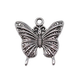 WYSIWYG 10pcs 23x23mm Butterfly Charms Antique Silver Color Pendant Charms Jewelry Findings For Jewelry Making