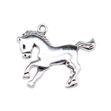 WYSIWYG 10pcs 23x25mm Horse Charms Antique Silver Color Pendant Charms For Jewelry Making Jewelry Accessories