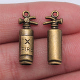 WYSIWYG 10pcs 23x6x6mm Fire Extinguisher Charms For Jewelry Making Antique Silver Color Antique Bronze Color DIY Jewelry Making