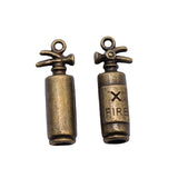 WYSIWYG 10pcs 23x6x6mm Fire Extinguisher Charms For Jewelry Making Antique Silver Color Antique Bronze Color DIY Jewelry Making