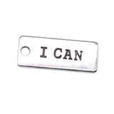 0pcs 24x10mm I Can Charms For Jewelry Making Jewelry Accessories Antique Silver Plated Antique Bronze Plated EF4125