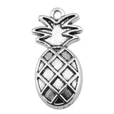 WYSIWYG 10pcs 24x12mm Pineapple Charms Pendants For Jewelry Making Antique Silver Plated Antique Bronze Color Jewelry Findings