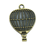 WYSIWYG 10pcs 24x16mm Pendant Hot Air Balloon Charm Pendants For Jewelry Making 2 Colors Hot Air Balloon Pendants