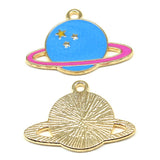 WYSIWYG 10pcs 24x18mm Solar System Charms KC Gold Color Plated For DIY Jewelry Making Zinc Alloy Charms Pendant Jewelry Findings