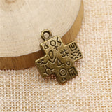 WYSIWYG 10pcs 24x21mm Cross Charms Antique Bronze Color Charms For Jewelry Making Jewelry Findings
