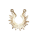 WYSIWYG 10pcs 24x22mm Gold Color Sun Connector For Jewelry Making