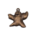 WYSIWYG 10pcs 24x23mm Halloween Ghost Charms For Jewelry Making Antique Silver Plated Antique Bronze Color Jewelry Findings
