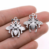 WYSIWYG 10pcs 24x25mm Bee Charms Pendants For Jewelry Making DIY Jewelry Findings Jewelry Accessories
