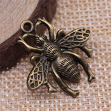 WYSIWYG 10pcs 24x25mm Bee Charms Pendants For Jewelry Making DIY Jewelry Findings Jewelry Accessories