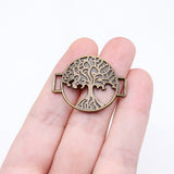 WYSIWYG 10pcs 24x32mm Antique Bronze Color Tree Of Life Connector For Jewelry Making
