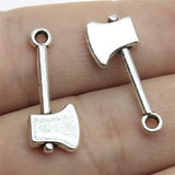 WYSIWYG 10pcs 24x9mm Ax Pendants Charms For Jewelry Making Antique Silver Color Antique Bronze Color DIY Jewelry Making