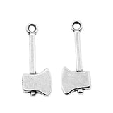 WYSIWYG 10pcs 24x9mm Ax Pendants Charms For Jewelry Making Antique Silver Color Antique Bronze Color DIY Jewelry Making