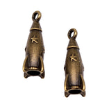 WYSIWYG 10pcs 24x9x9mm 3D Rocket Charms For Jewelry Making Jewelry Accessories Antique Silver Plated Antique Bronze Plated