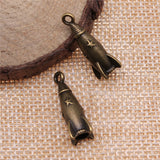 WYSIWYG 10pcs 24x9x9mm 3D Rocket Charms For Jewelry Making Jewelry Accessories Antique Silver Plated Antique Bronze Plated