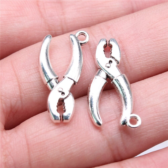 10pcs 25x12mm Pliers Charms For Jewelry Making Jewelry Accessories Antique Silver Plated Antique Bronze Plated ef4367
