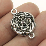 WYSIWYG 10pcs 25x17mm Flower Connector Charms Flower Charms Connector Flower Connector Charms For Bracelet Making