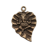 WYSIWYG 10pcs 25x17mm Leaf Elephant Charms For Jewelry Making Antique Silver Plated Antique Bronze Color Jewelry Findings