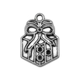 WYSIWYG 10pcs 25x18mm Gift Box Charms Antique Silver Color Charms For Jewelry Making Jewelry Findings