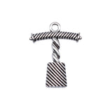 WYSIWYG 10pcs 25x20mm Antique Silver Color Bottle Opener Charms For Jewelry Making