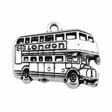 WYSIWYG 10pcs 25x20mm Pendant London Bus London Bus Charm Pendants For Jewelry Making Antique Silver Color London Bus Pendants